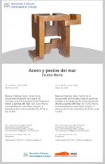 Frutos María: Exposición de escultura y pintura en la Universidad de Alicante