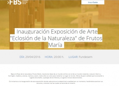 FUNDESEM invites to the exhibition of Frutos María