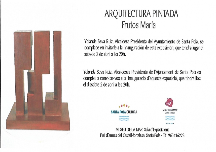 Exposition Architecture peint à Santa Pola.