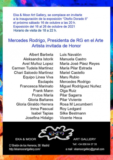 Exposición en Madrid, Eka & Moor Art Gallery de 18:00 a 22:00h