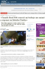 Brad Pitt conoce la obra de Frutos María