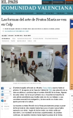 Las formas del arte de Frutos María se ven en Calp
